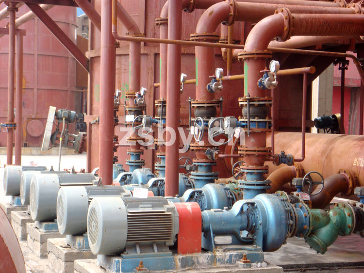 中天鋼鐵集團(tuán)脫硫工程中使用宙斯泵業(yè)脫硫循環(huán)泵
