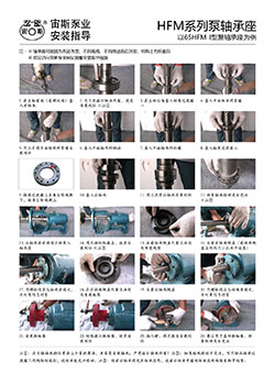 HFM系列耐腐耐磨壓濾泵軸承座安裝指導(dǎo)