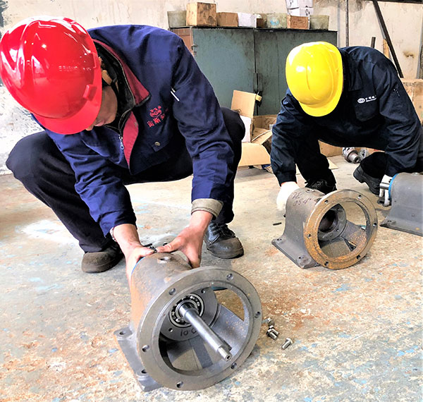 宙斯泵業(yè)裝配工考試現(xiàn)場(chǎng)