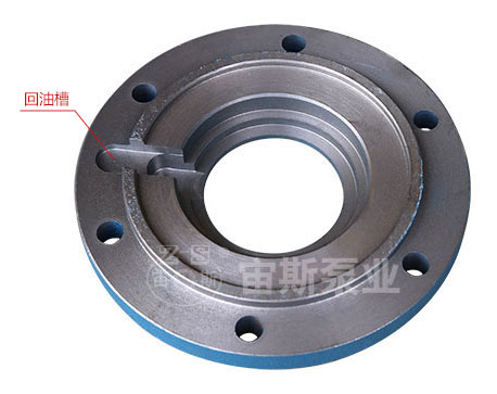 軸承側(cè)蓋有回油槽的示意圖